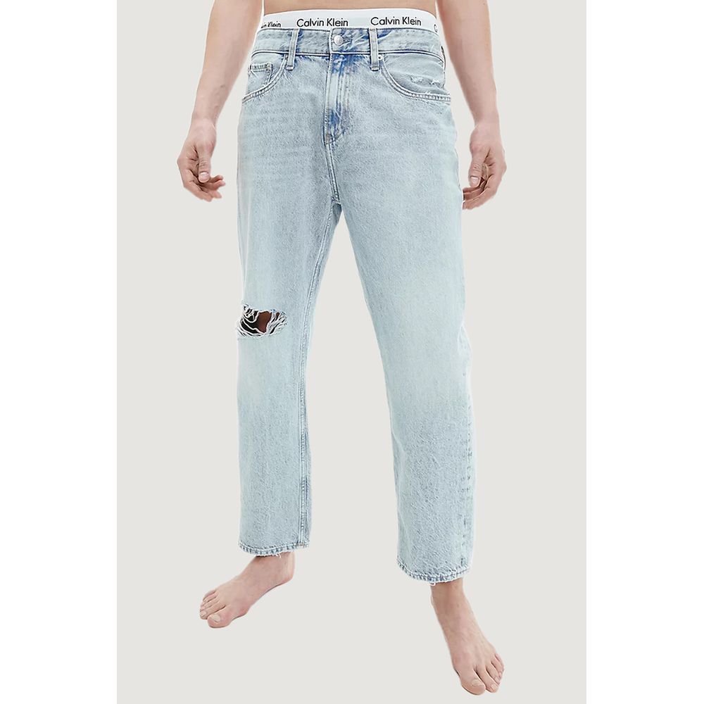 Calvin Klein Jeans Hellblaue Baumwolljeans & Hose