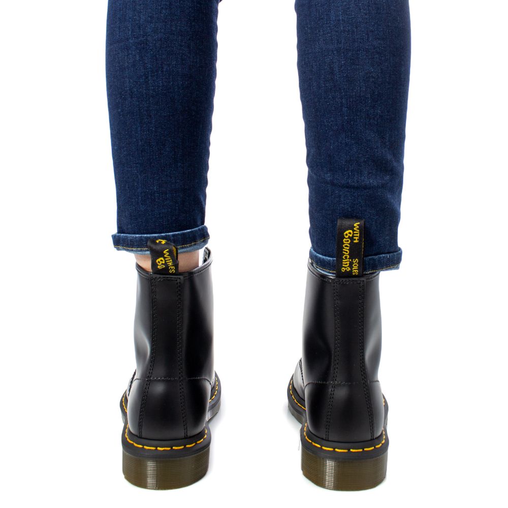 Dr. Martens Schwarzer Lederstiefel