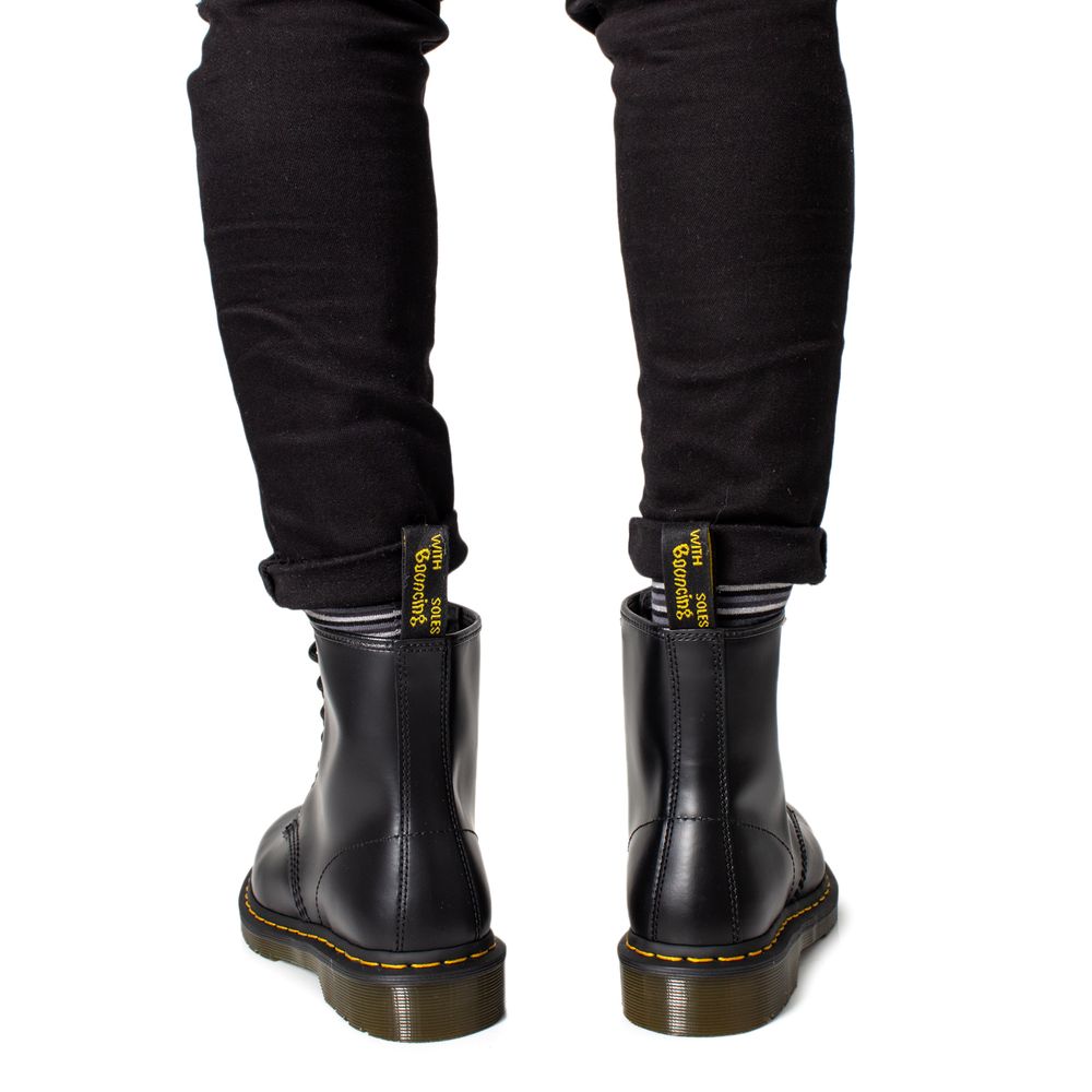 Dr. Martens Schwarzer Lederstiefel