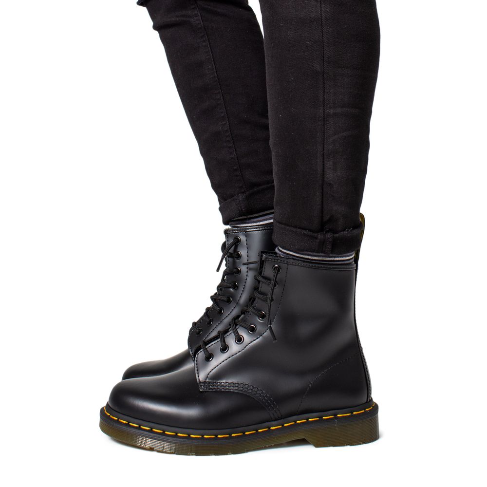 Dr. Martens Schwarzer Lederstiefel