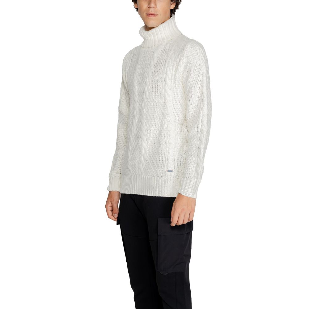 Gianni Lupo Weißer Polyester-Pullover