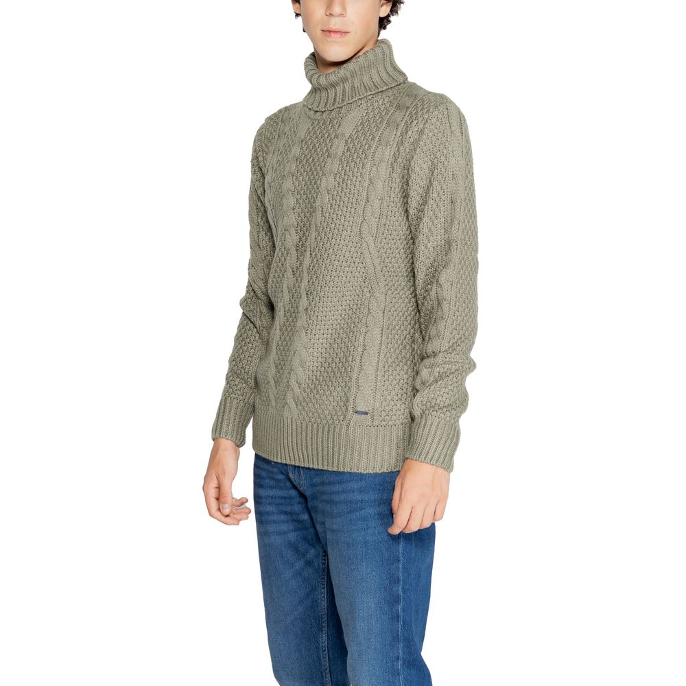 Gianni Lupo Grüner Polyester-Pullover