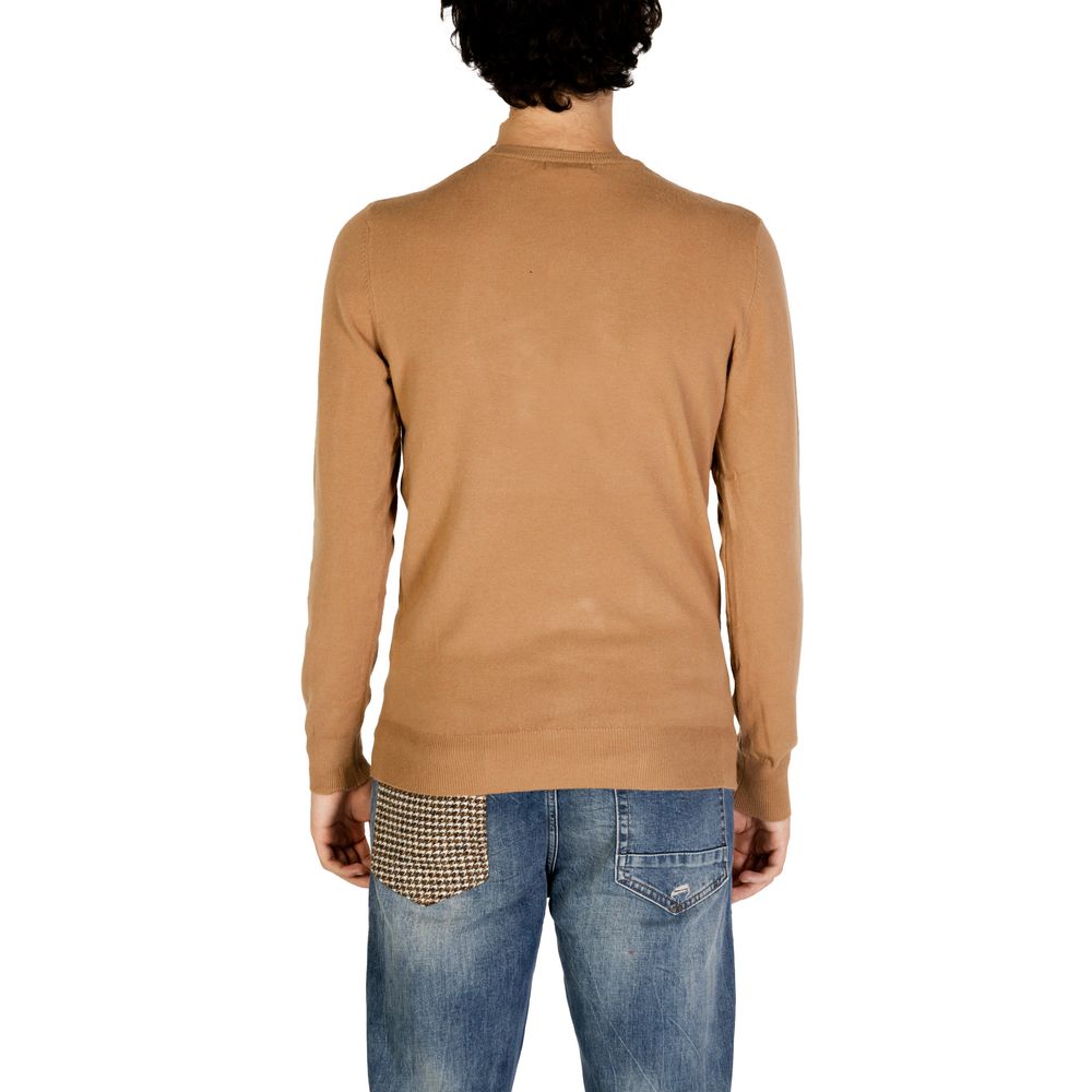 Gianni Lupo Brauner Polyester-Pullover