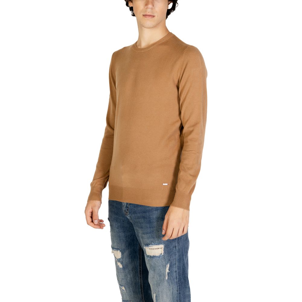 Gianni Lupo Brauner Polyester-Pullover