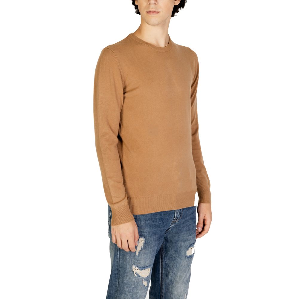 Gianni Lupo Brauner Polyester-Pullover