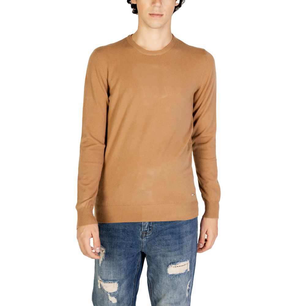 Gianni Lupo Brauner Polyester-Pullover