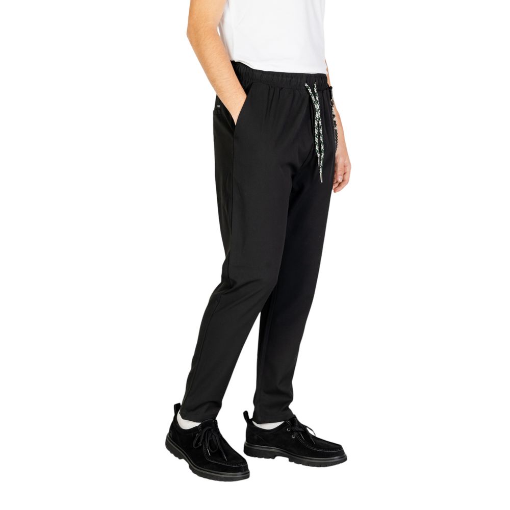 Gianni Lupo Schwarze Polyester Jeans & Hose