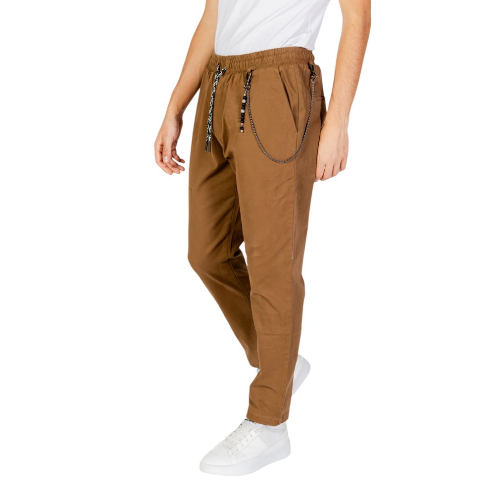 Gianni Lupo Braune Baumwolljeans & Hose