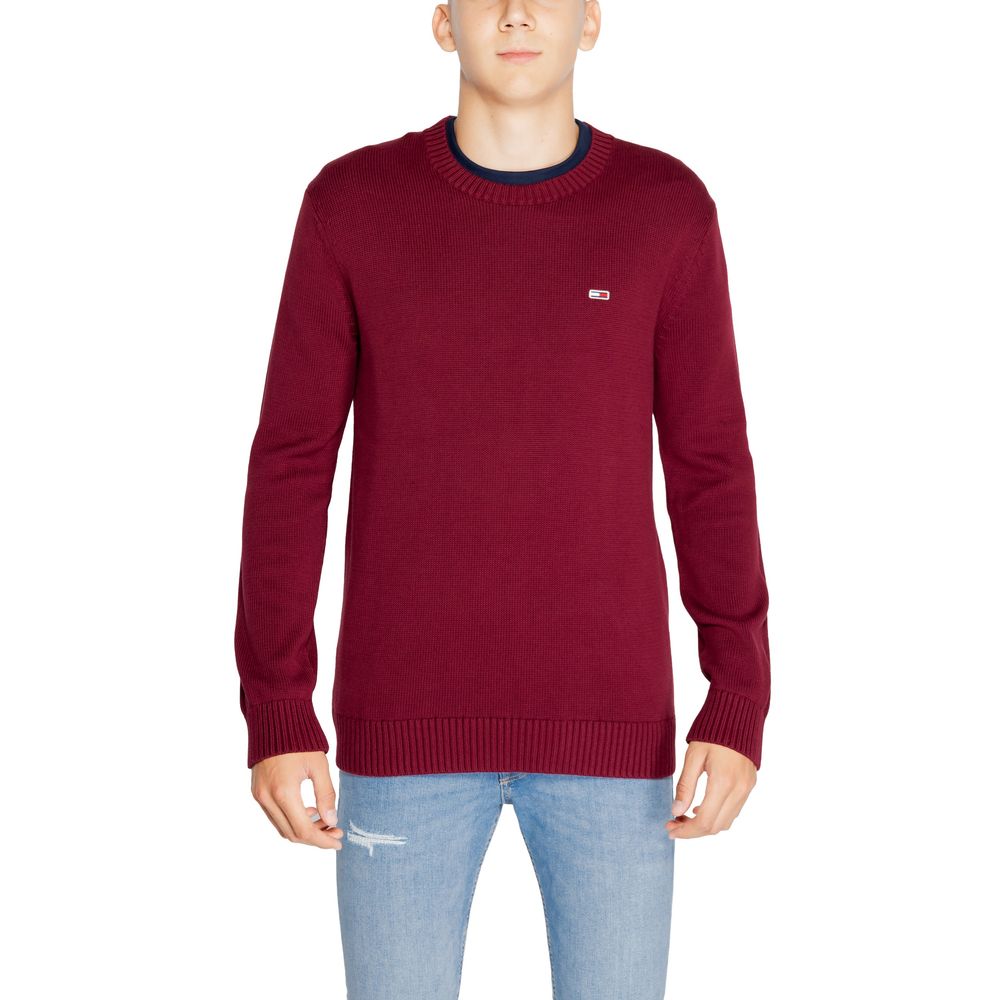 Tommy Hilfiger Jeans Bordeaux Pullover aus Bio-Baumwolle