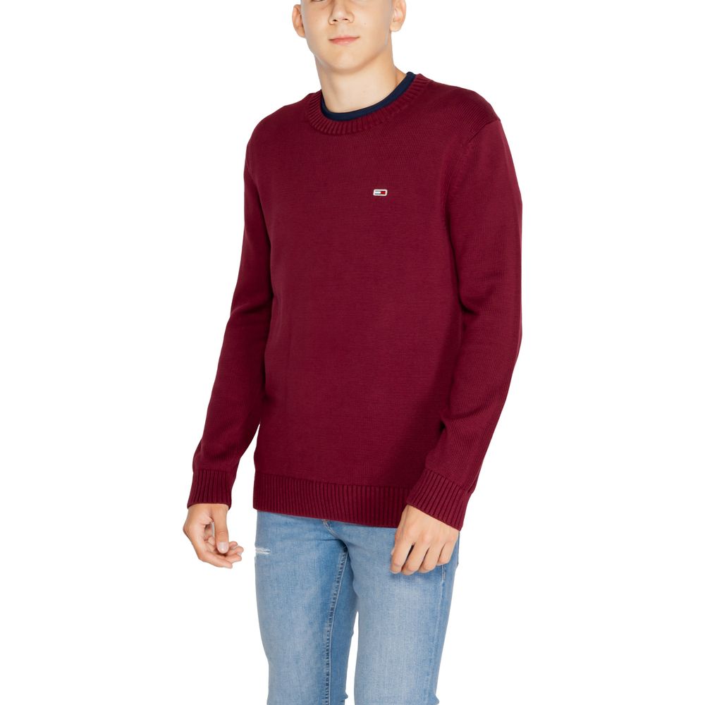 Tommy Hilfiger Jeans Bordeaux Pullover aus Bio-Baumwolle