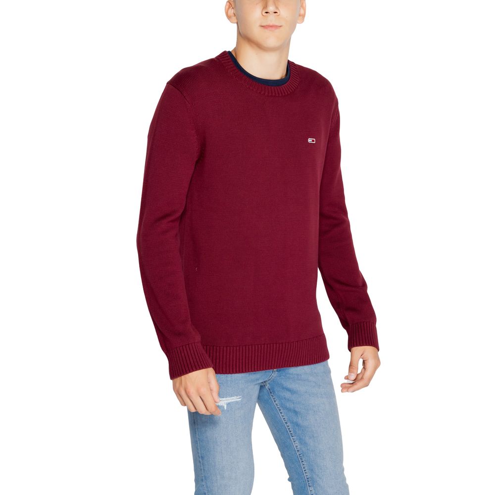 Tommy Hilfiger Jeans Bordeaux Pullover aus Bio-Baumwolle