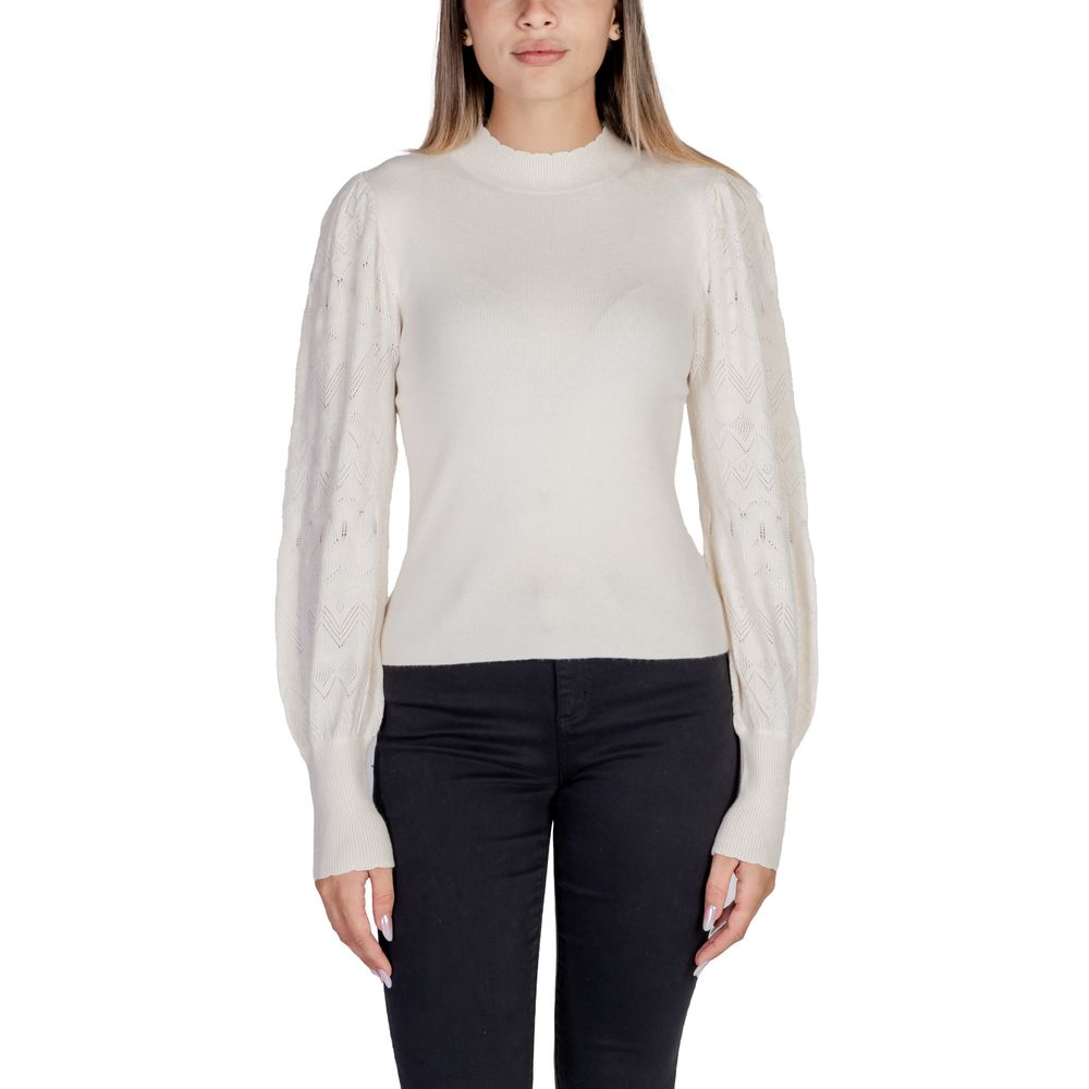 Vero Moda Cremefarbene Viskose-Oberteile & T-Shirt