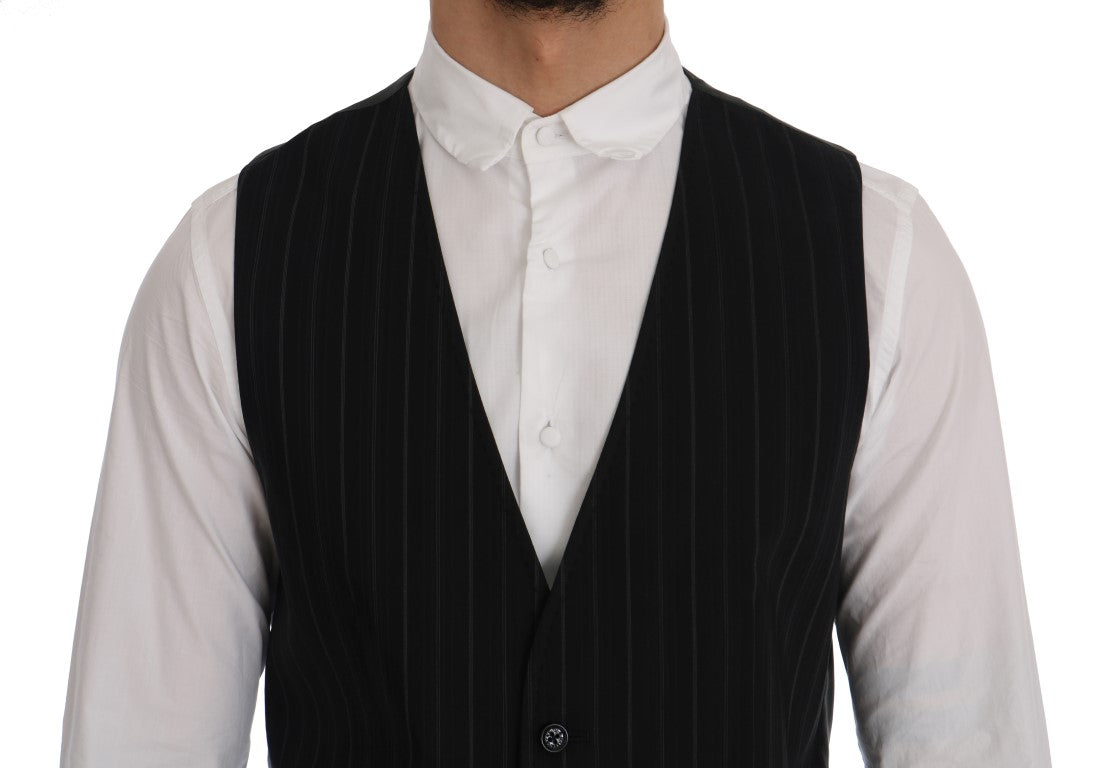 Dolce &amp; Gabbana Elegant Striped Waistcoat