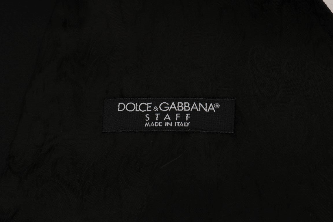 Dolce & Gabbana Schlichte schwarze einreihige Weste