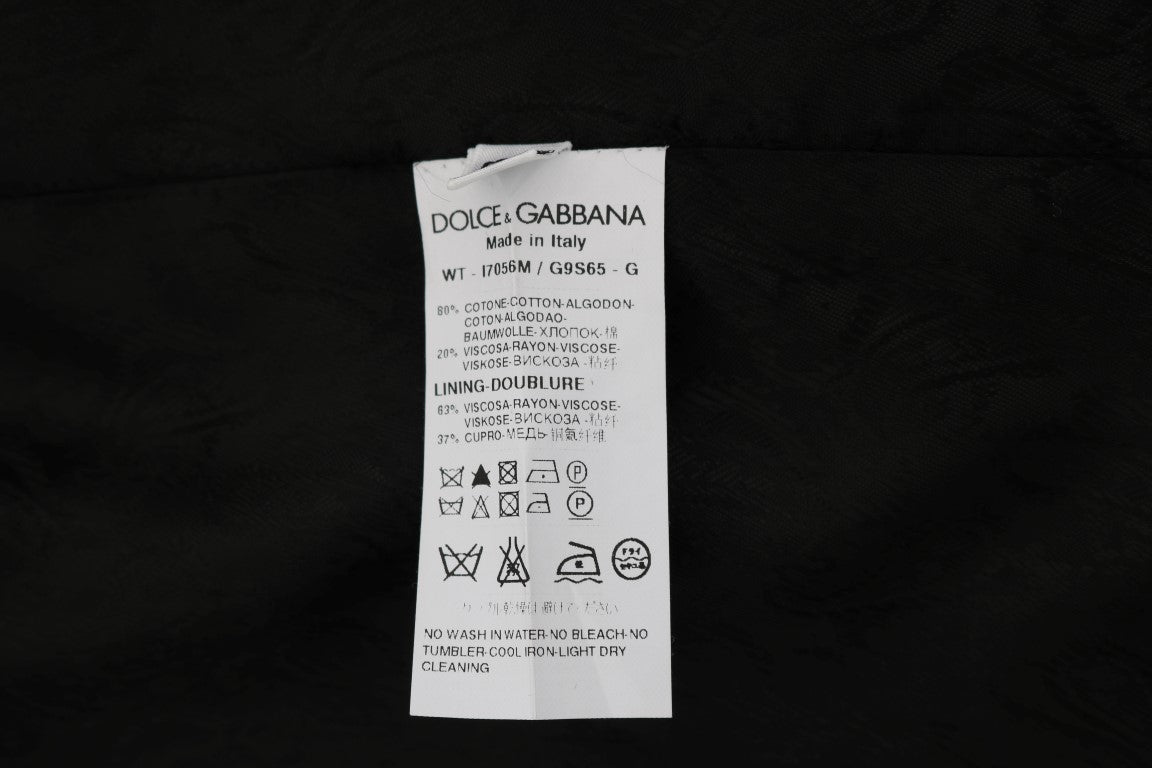 Dolce & Gabbana Schlichte schwarze einreihige Weste