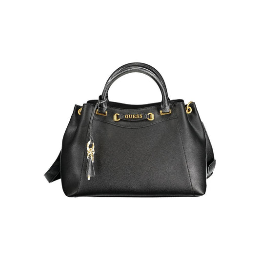 Guess Jeans Schwarze Polyethylen-Handtasche