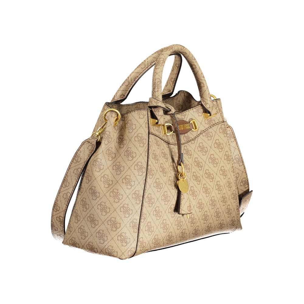 Guess Jeans Beige Polyethylen Handtasche