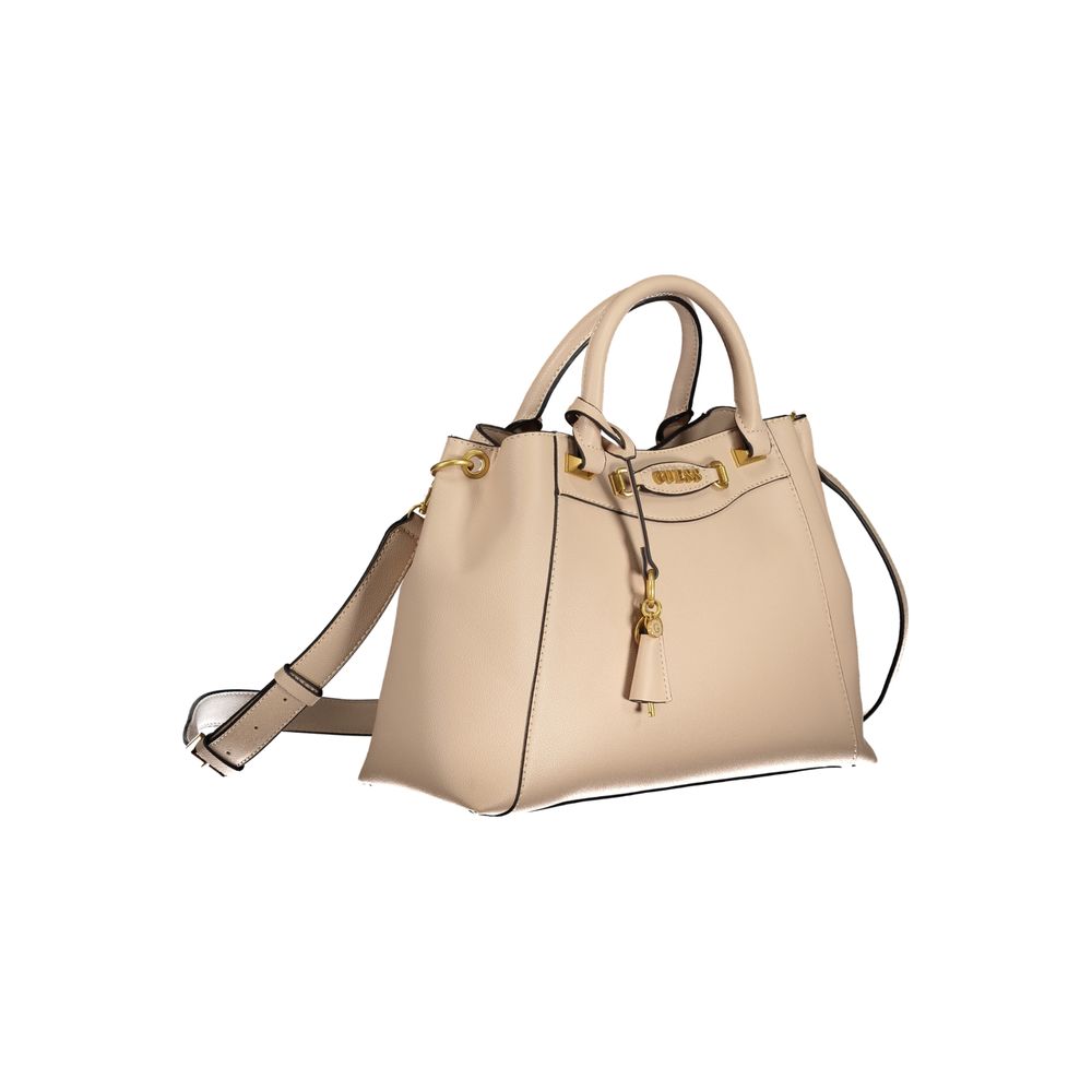 Guess Jeans Beige Polyethylen Handtasche