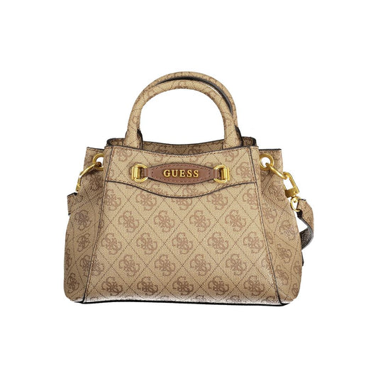 Guess Jeans Beige Polyethylen Handtasche