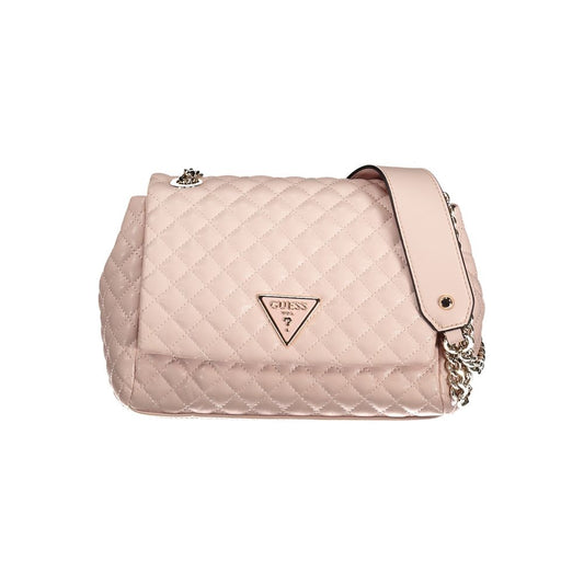 Guess Jeans Rosa Polyethylen-Handtasche