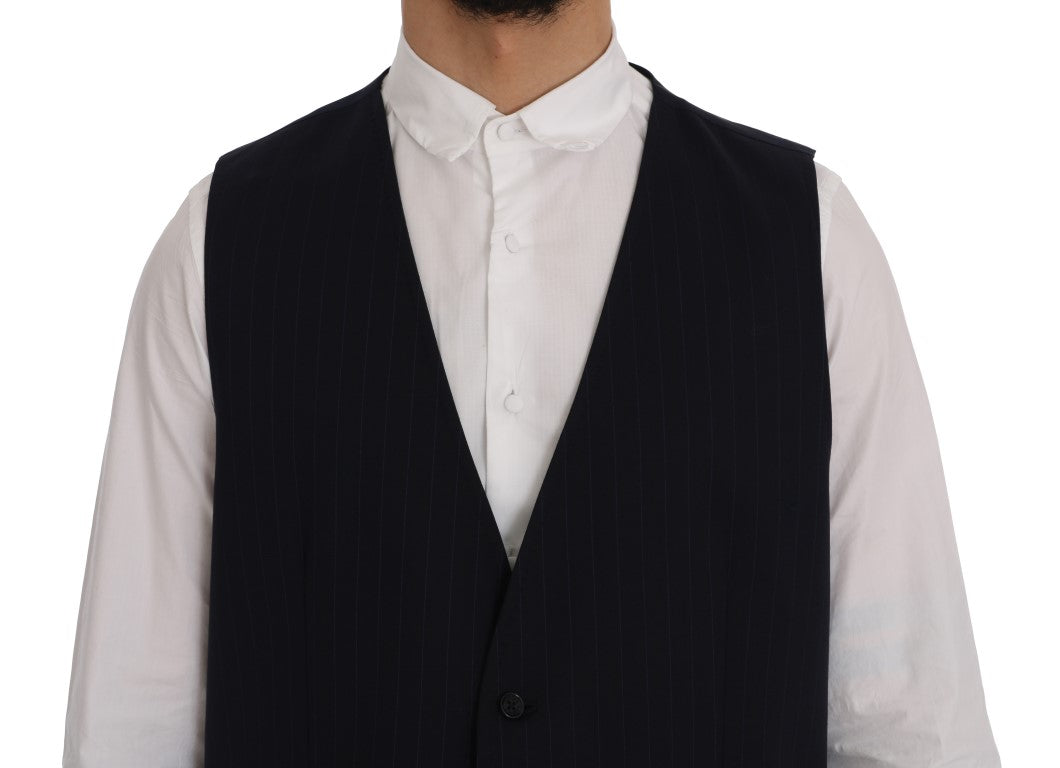 Dolce &amp; Gabbana Elegant striped wool blend vest