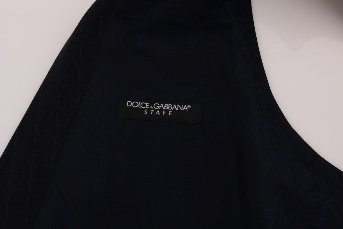 Dolce &amp; Gabbana Elegant striped wool blend vest