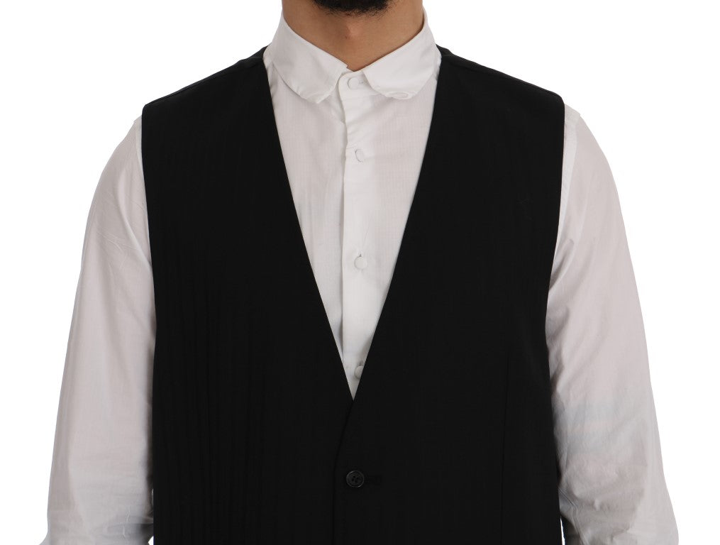 Dolce &amp; Gabbana Elegant striped wool blend vest