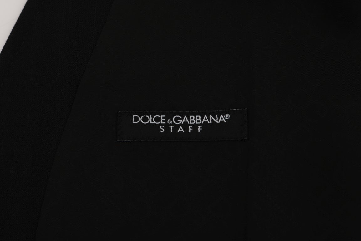 Dolce &amp; Gabbana Elegant striped wool blend vest