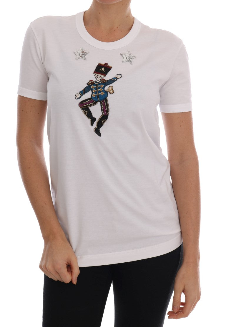 Dolce &amp; Gabbana Sequined Fairy Tale Cotton T-Shirt