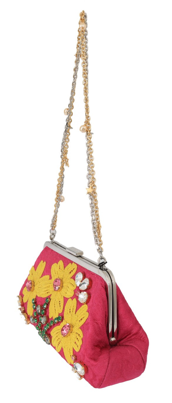 Dolce &amp; Gabbana Elegant Party Clutch in Pink for the Evening