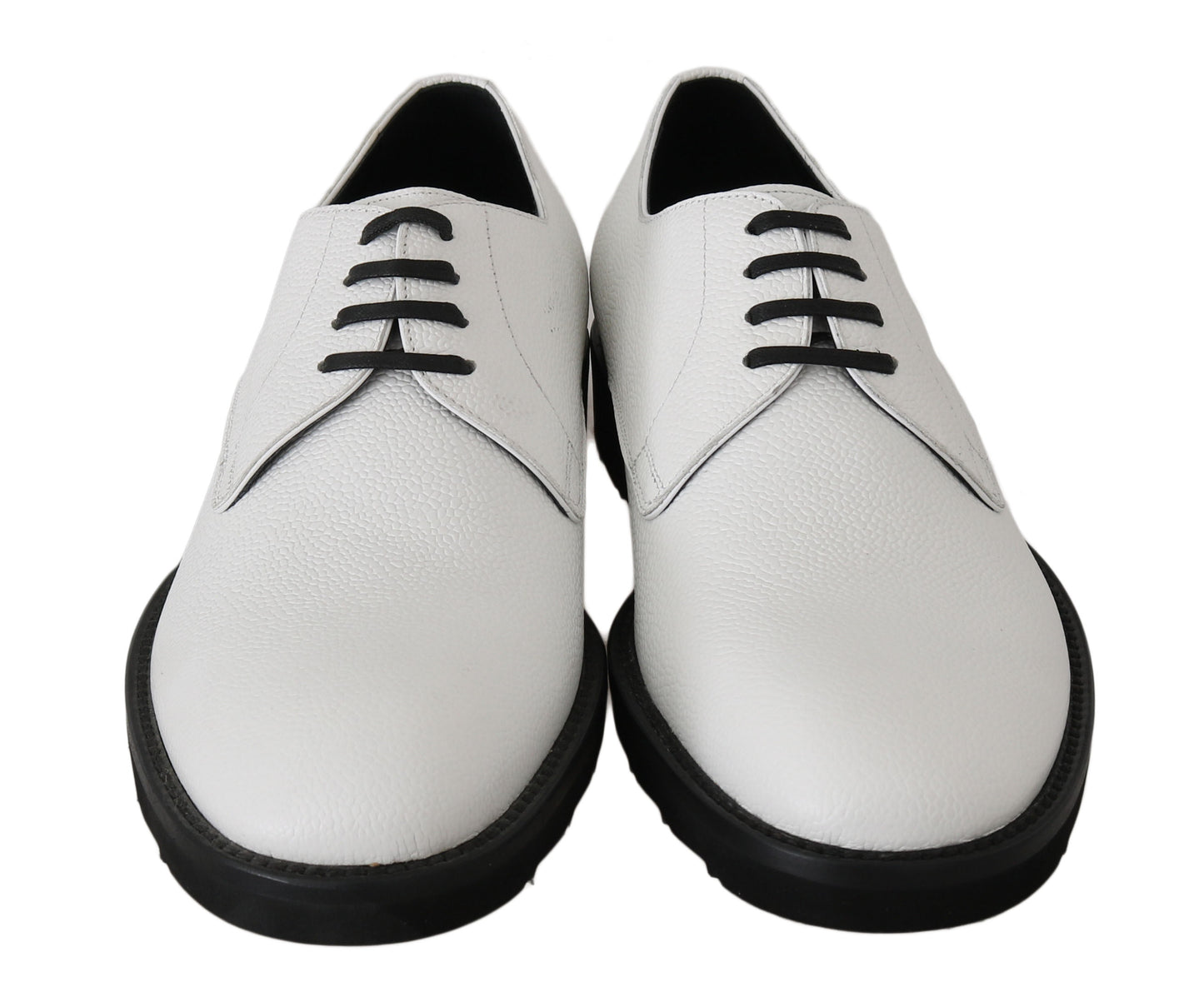 Dolce &amp; Gabbana Elegant White Formal Leather Shoes