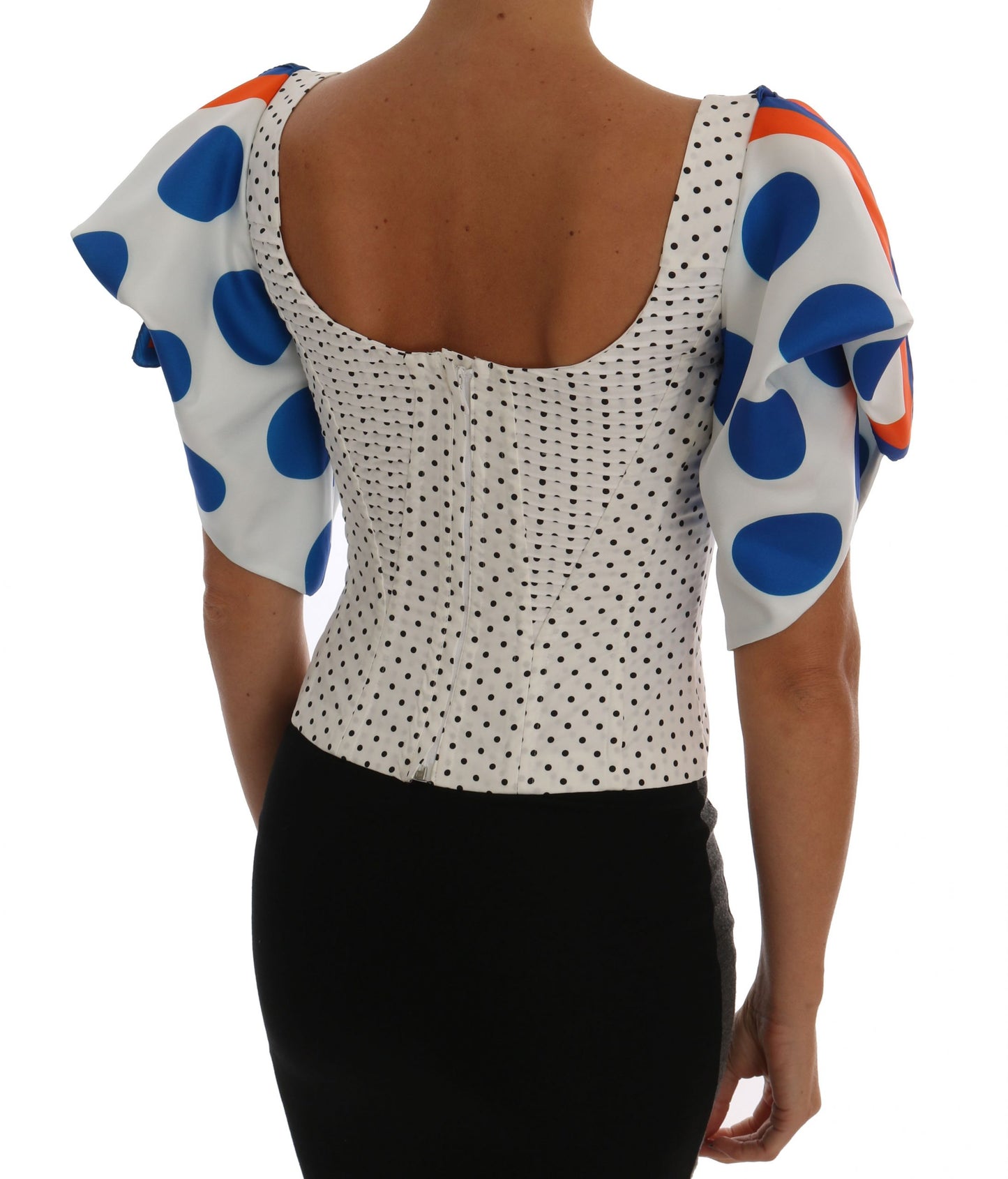 Dolce &amp; Gabbana Elegant Bustier Top with Polka Dots