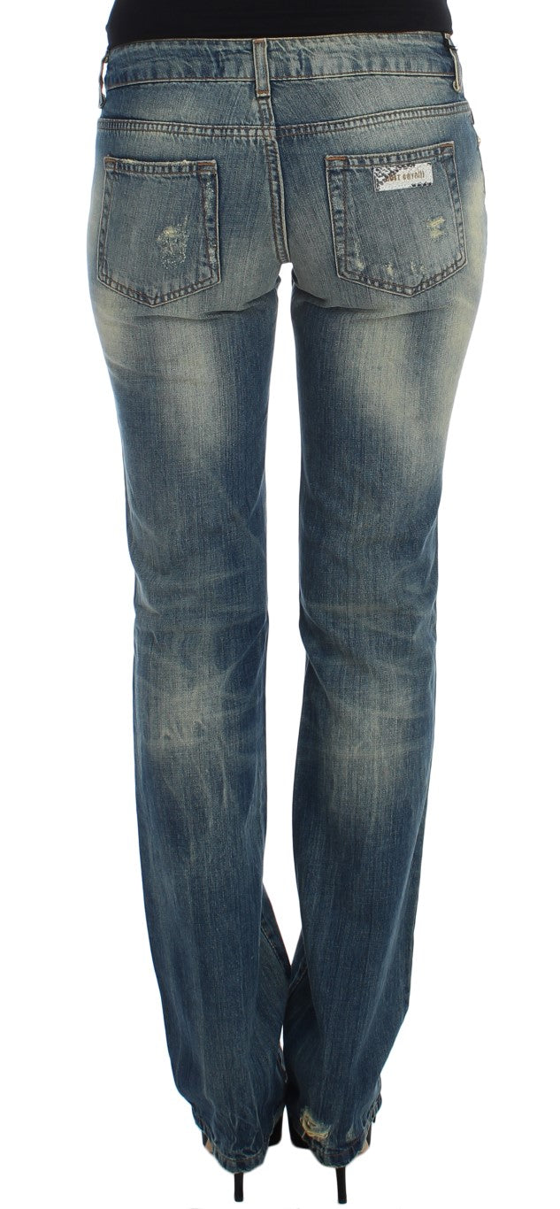 Cavalli Slim Leg Low Waist Denim