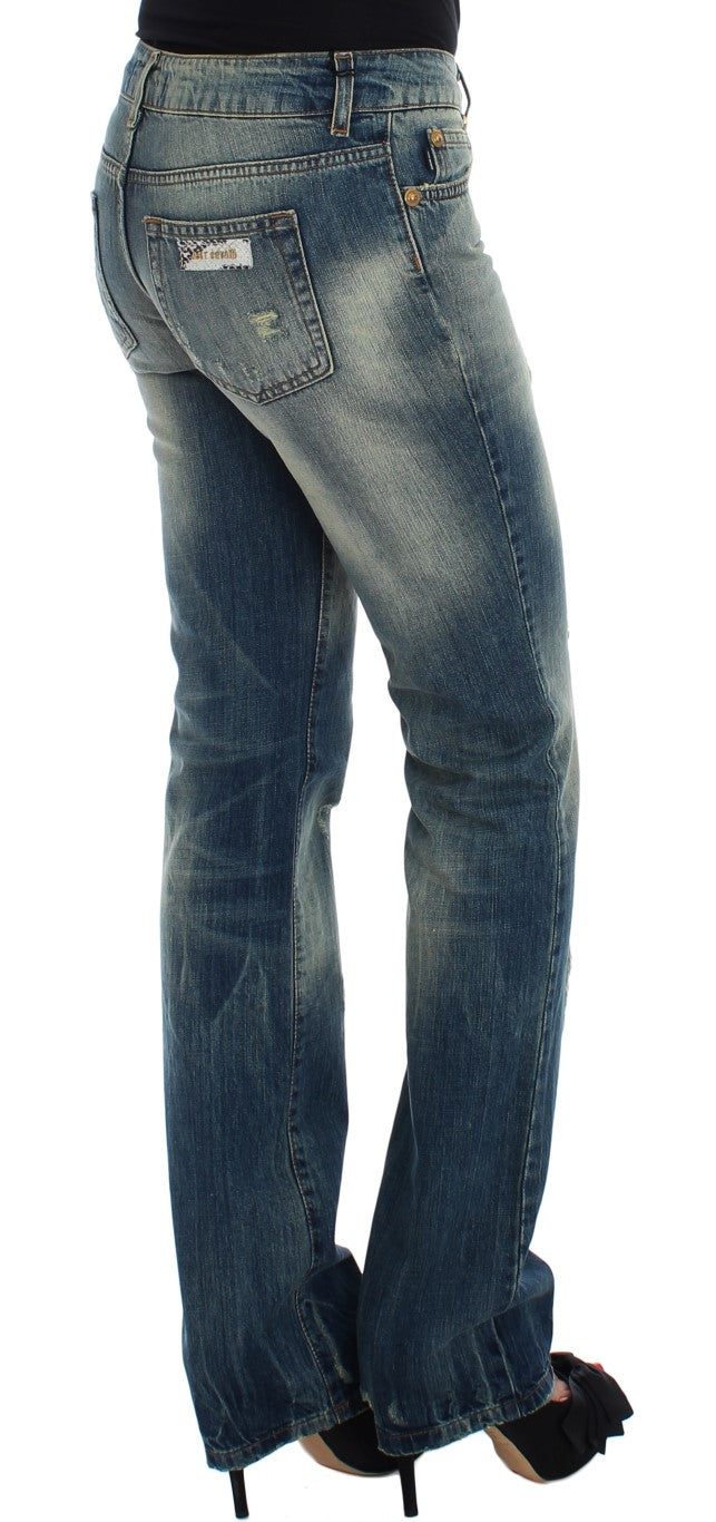 Cavalli Slim Leg Low Waist Denim