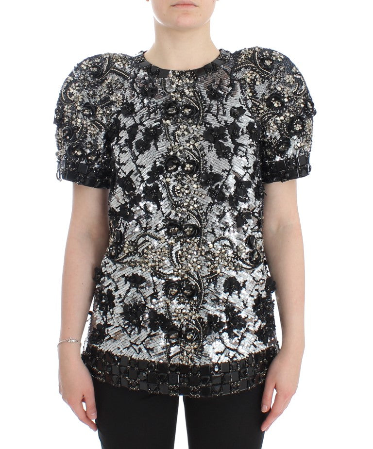 Dolce &amp; Gabbana Crystal-Embellished Knight-Inspired Top