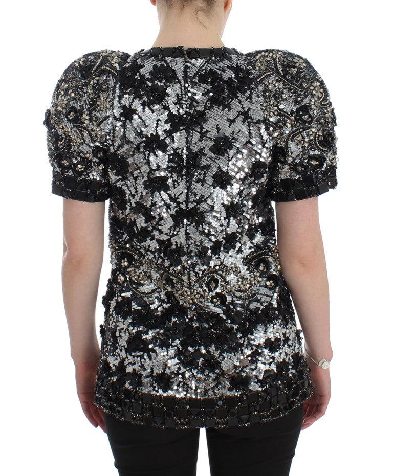 Dolce &amp; Gabbana Crystal-Embellished Knight-Inspired Top