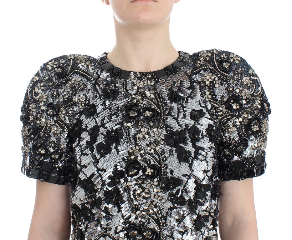 Dolce &amp; Gabbana Crystal-Embellished Knight-Inspired Top