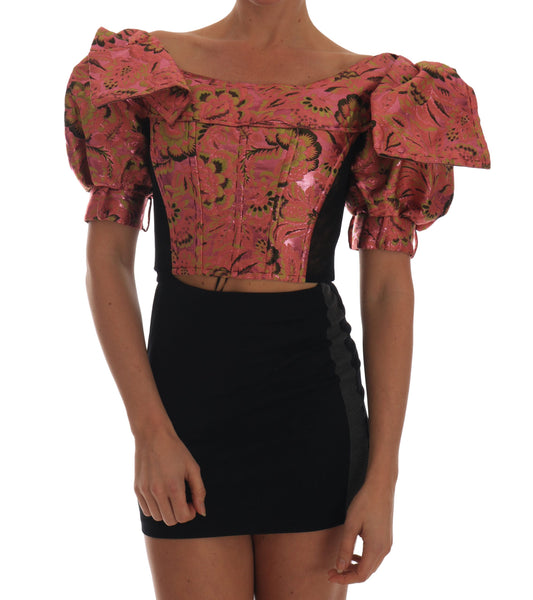 Dolce & Gabbana Ätherisches Cropped Top mit Puffärmeln