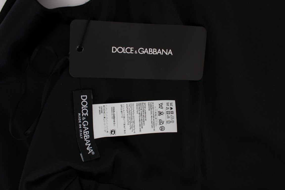 Dolce & Gabbana Langes Etuikleid mit floraler Eleganz