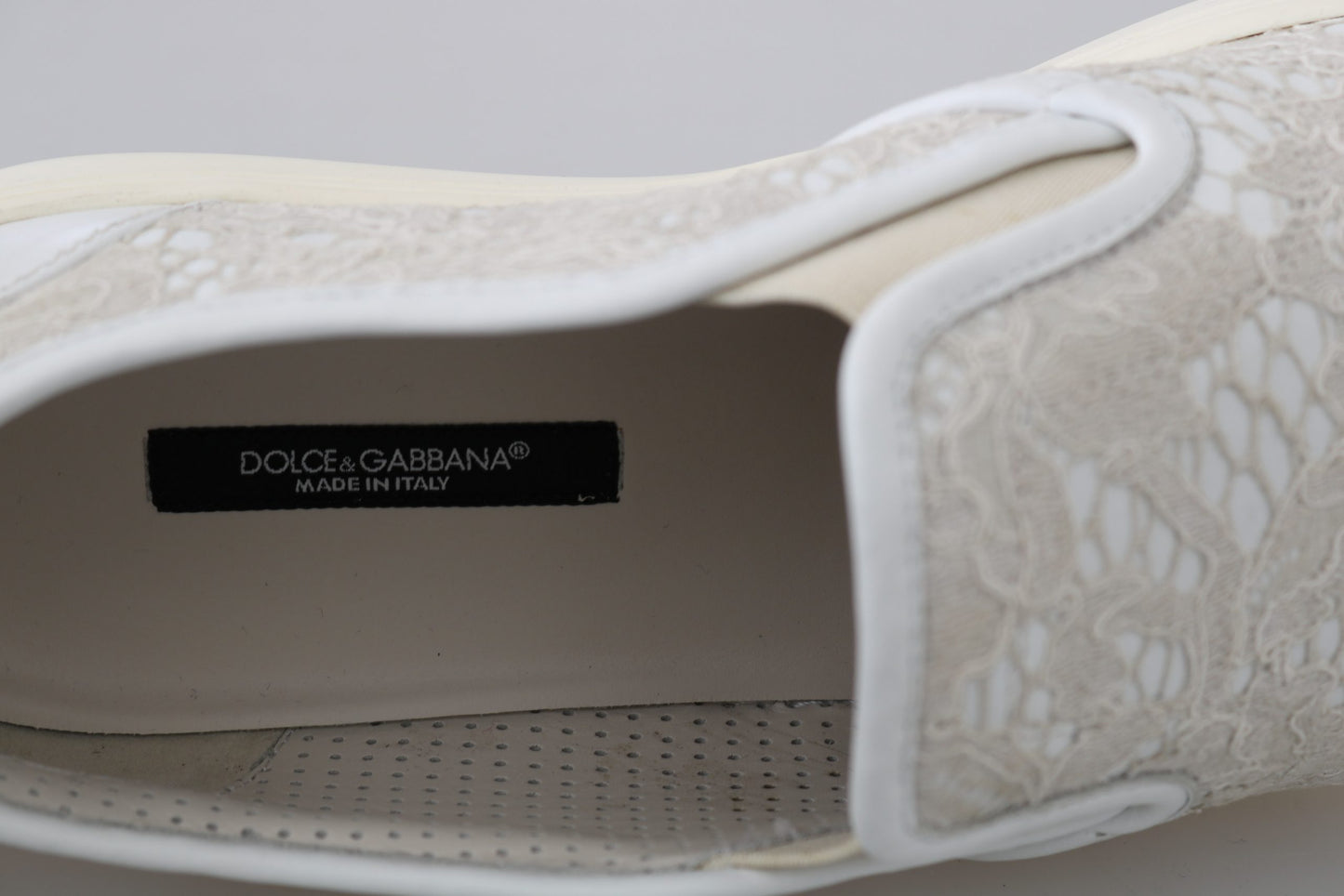 Dolce &amp; Gabbana Elegant Off White Loafers for Women