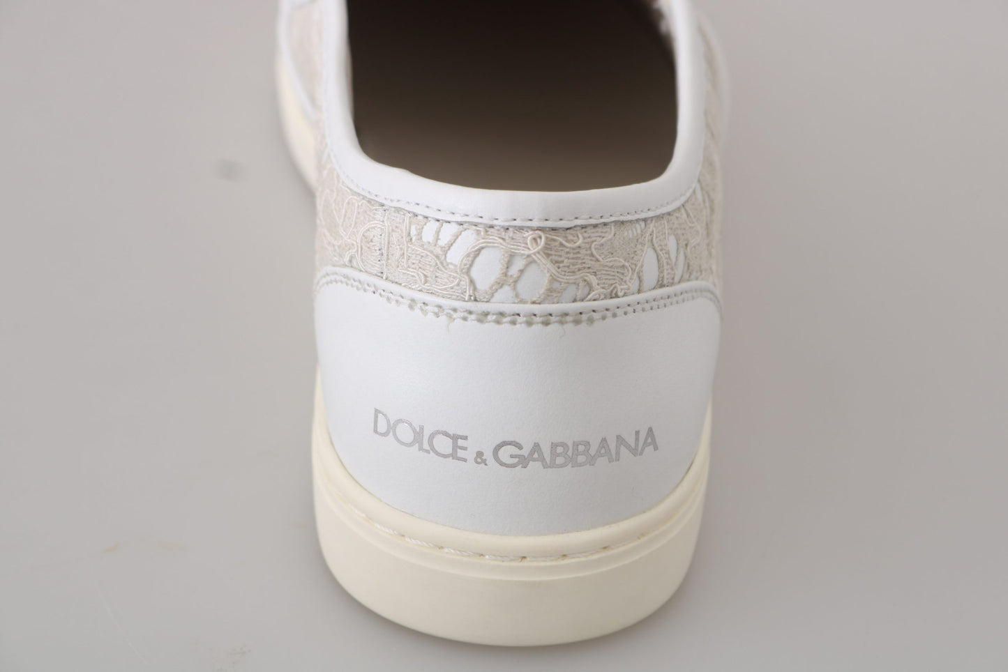 Dolce &amp; Gabbana Elegant Off White Loafers for Women