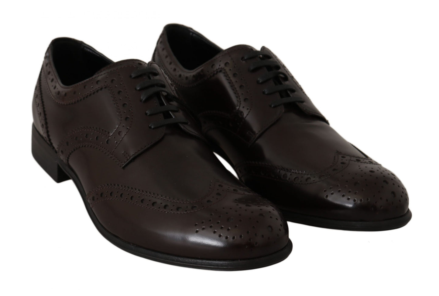 Dolce &amp; Gabbana Elegant Oxford flats in brown leather