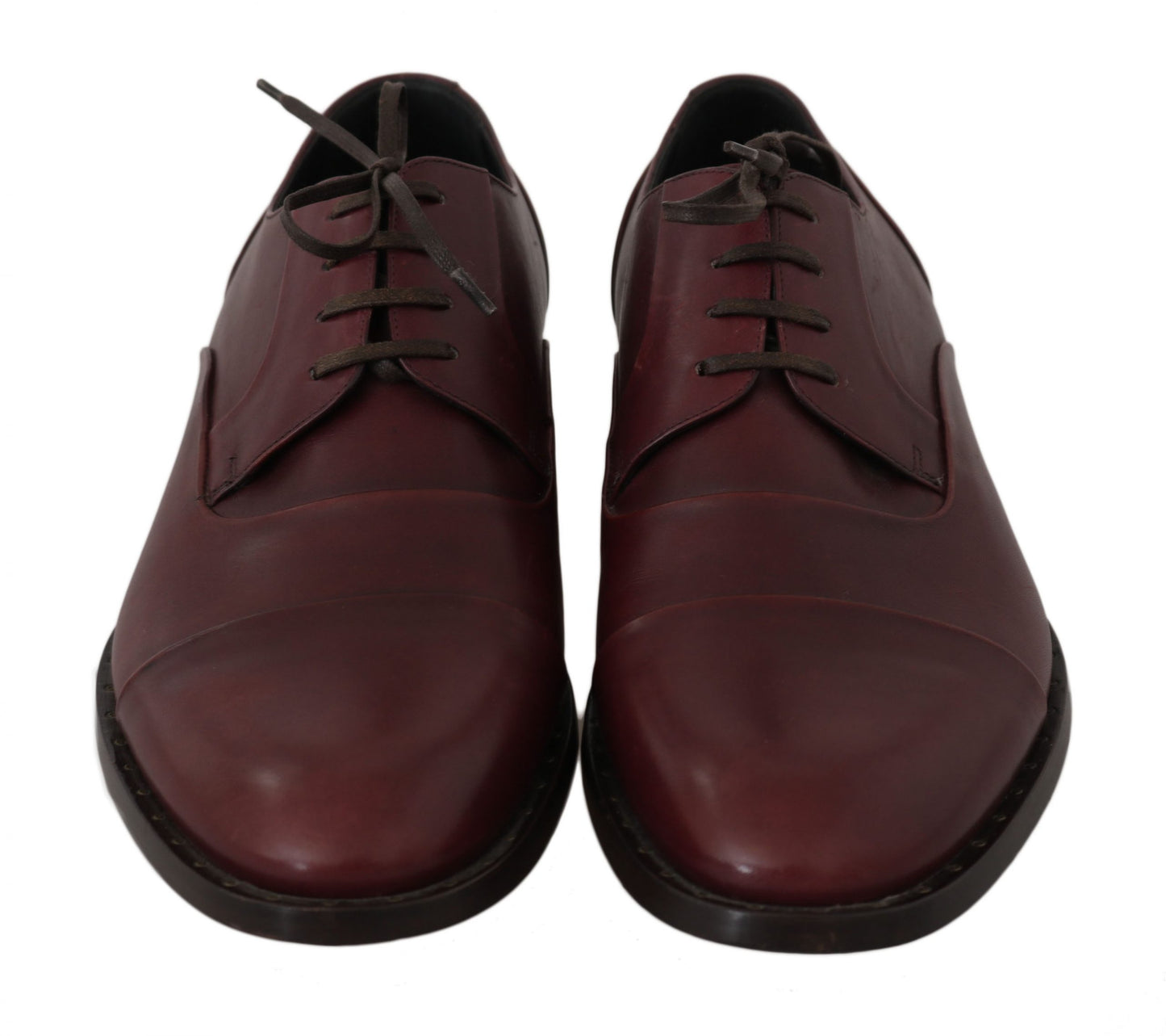 Dolce &amp; Gabbana Elegant burgundy leather shoes