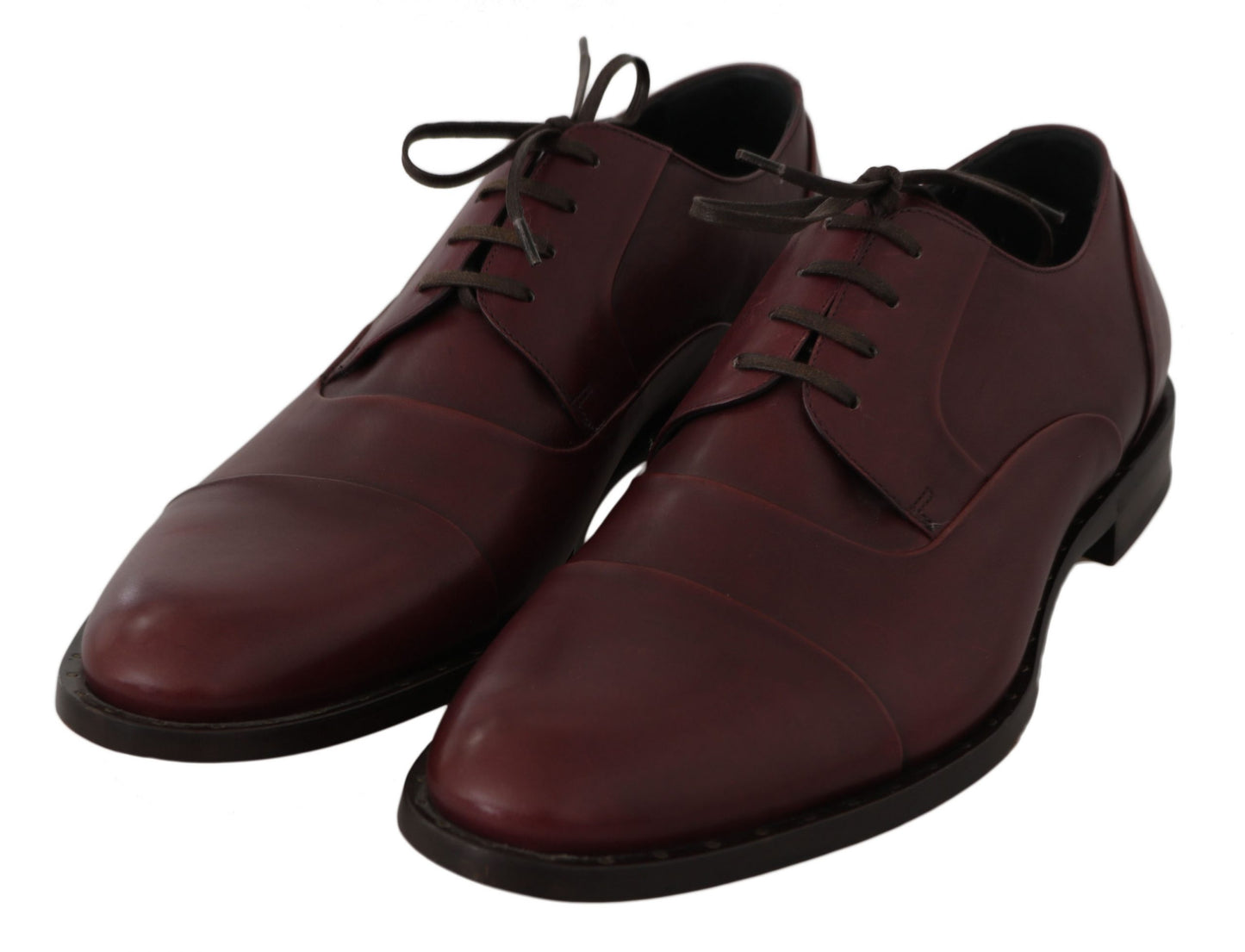 Dolce &amp; Gabbana Elegant burgundy leather shoes