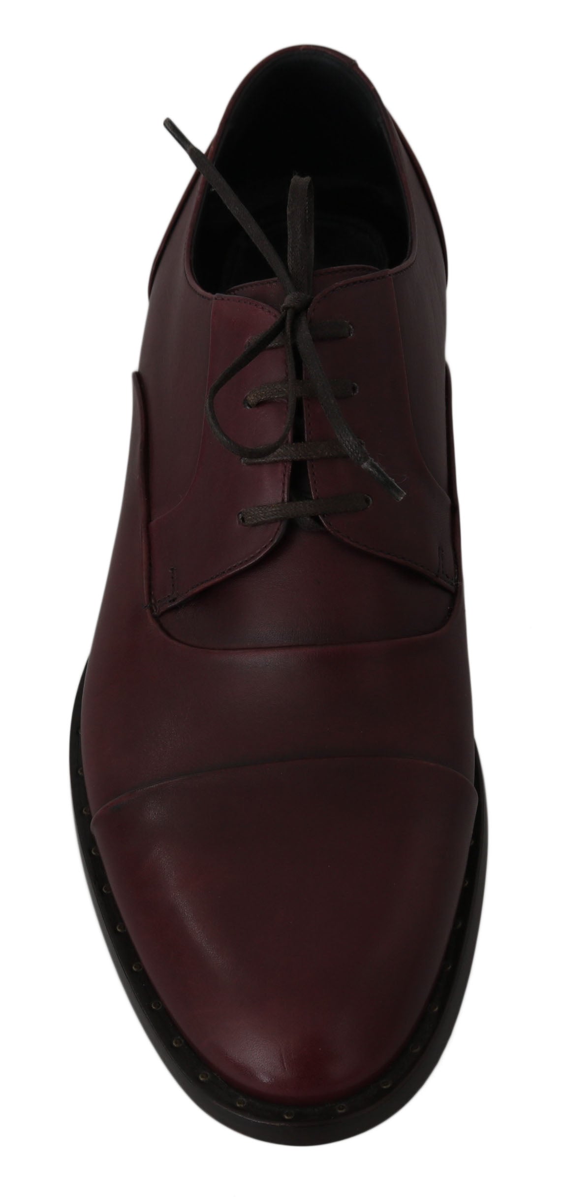 Dolce &amp; Gabbana Elegant burgundy leather shoes