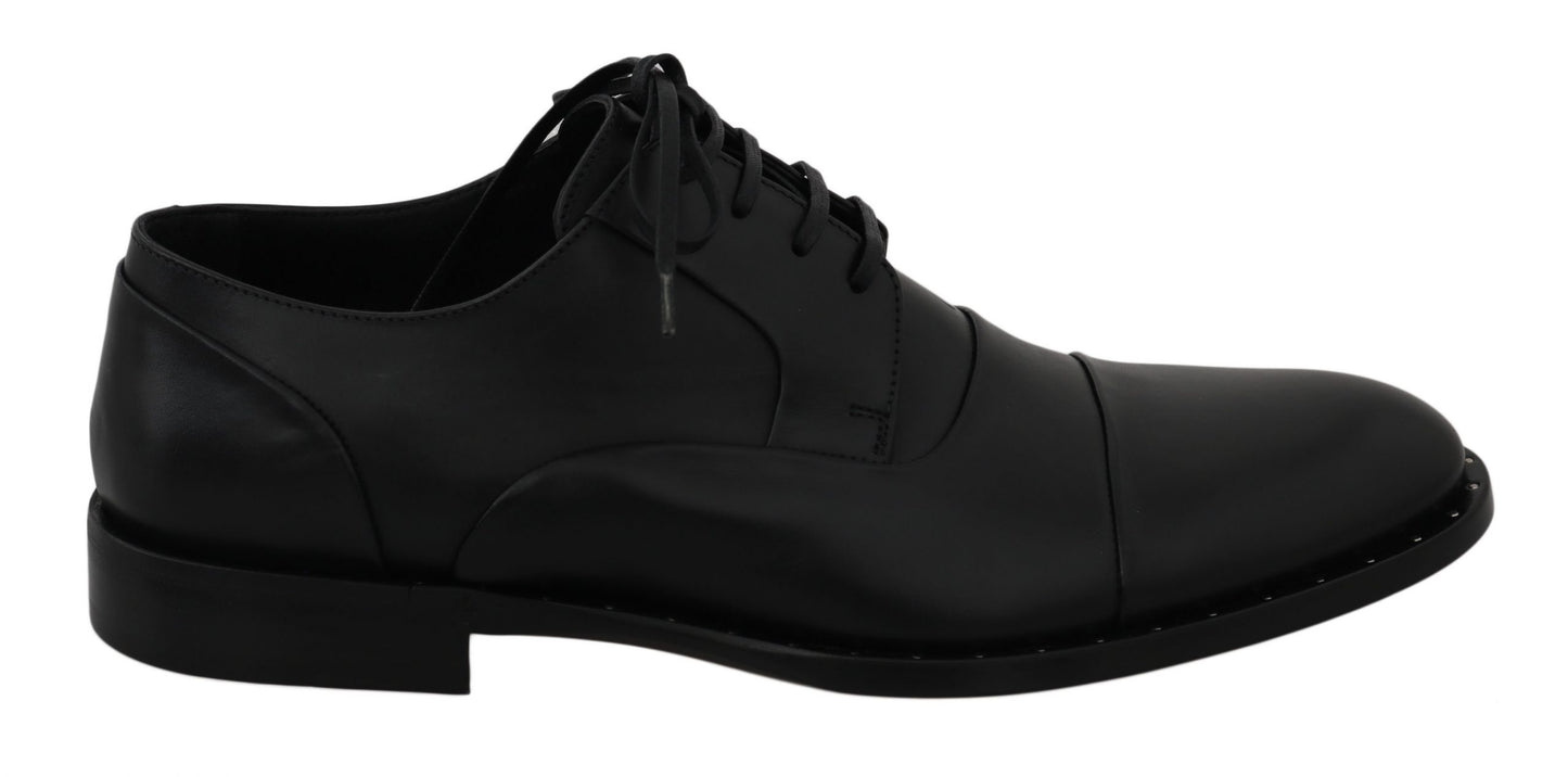 Dolce &amp; Gabbana Elegant Black Leather Shoes for Formal Occasions