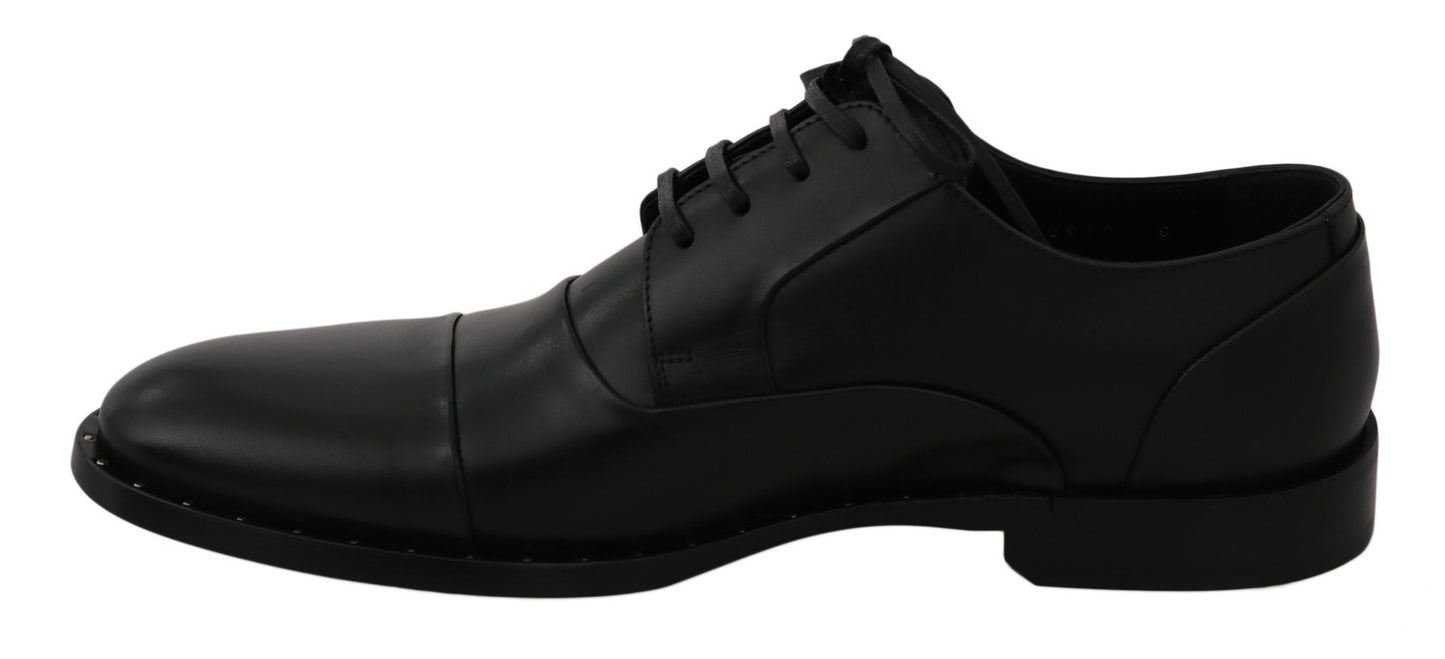 Dolce &amp; Gabbana Elegant Black Leather Shoes for Formal Occasions