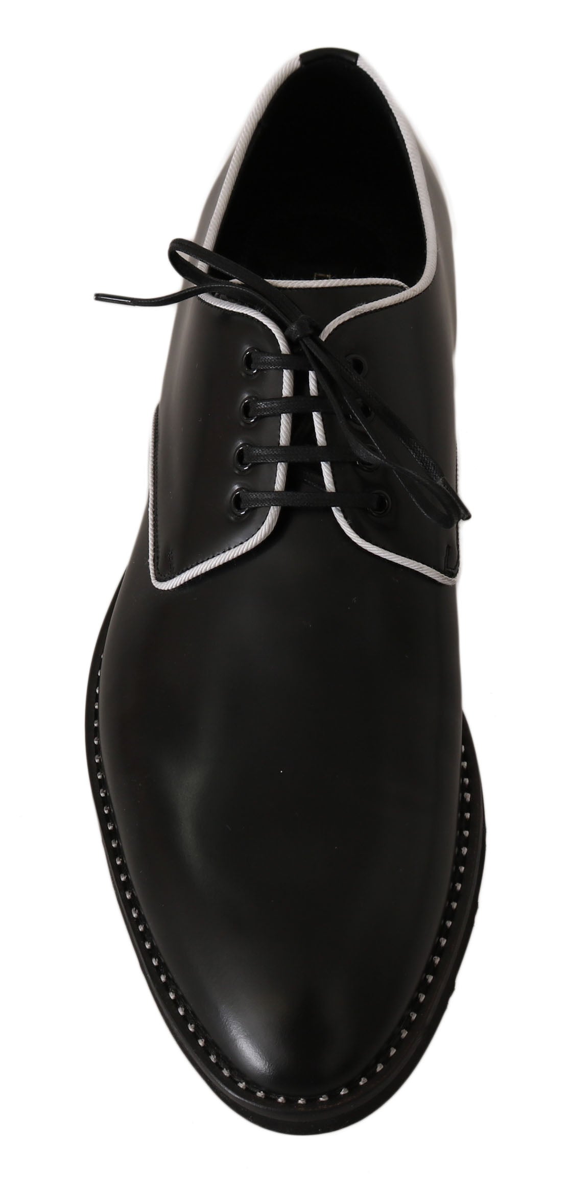 Dolce &amp; Gabbana Elegant Derby Shoes in Black Leather