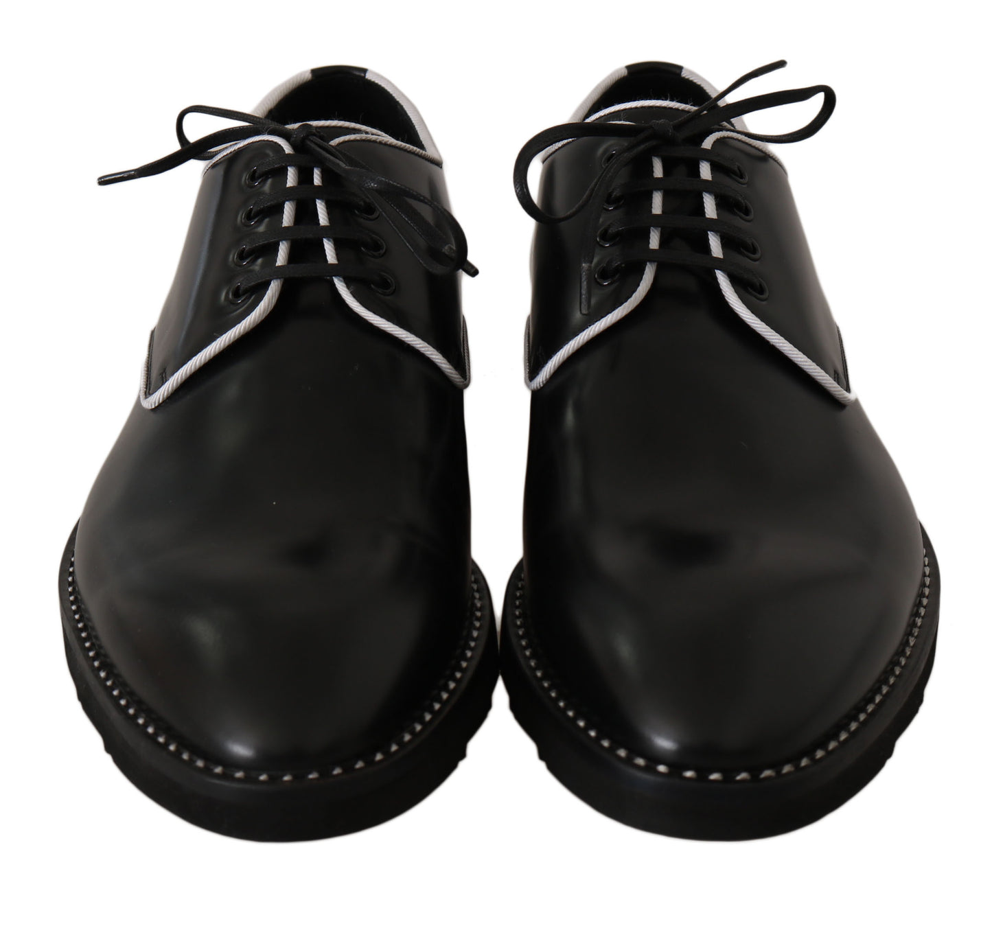 Dolce &amp; Gabbana Elegant Derby Shoes in Black Leather