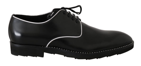 Dolce &amp; Gabbana Elegant Derby Shoes in Black Leather